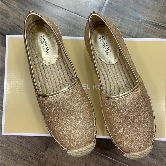 MICHAEL KORS MATHILDE ESPADRILLE PIXIE FINE GLITTE - Picture 8 of 16